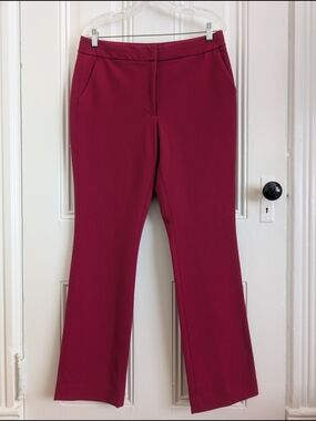 White House Black Market Deep Berry Boot-Cut Pants